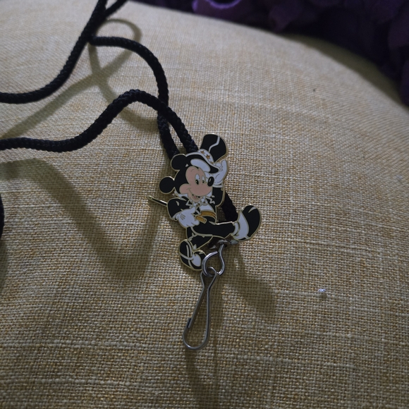 Walt Disney Accessories - NWOT Mickey Mouse Black Lanyard with Clip